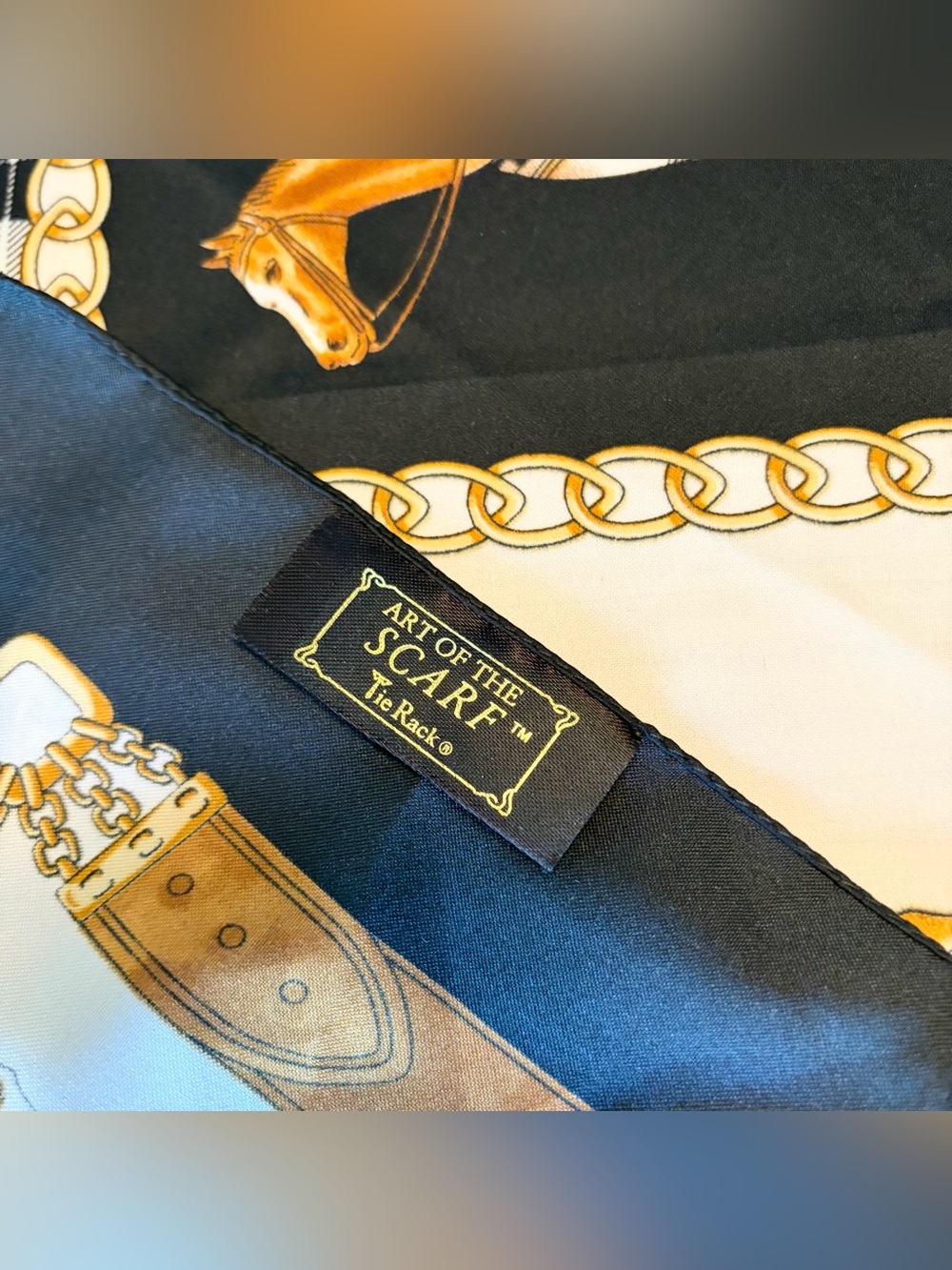 Equestrian Scarf by Art of the Scarf - Picture 3 of 5